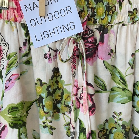 NWT Angie Brand shorts Rayon w elastic waist vintage inspired new sz S floral - Picture 8 of 8